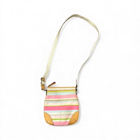 Coach Striped Multicolor Crossbody Bag - Picture 3 of 6